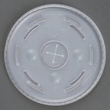Dart Straw Slot Lid,  Translucent - (1000/cs)