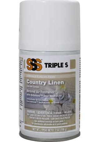 SSS SYNERGY Metered Air  Freshener, Country Linen, 7oz 