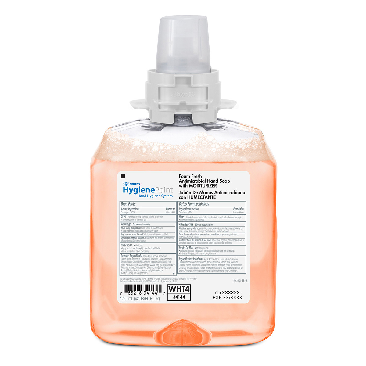 SSS Foam Fresh Antimicrobial  Soap, 1250ml - (4/cs)
