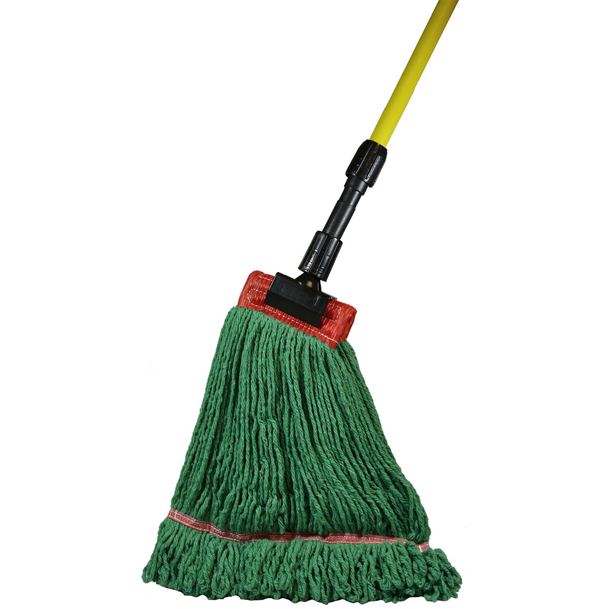 SSS Industrial Looped Wet Mop,  5&quot; Headband, Green, Large - 