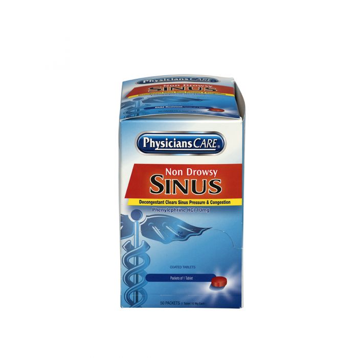 PhysiciansCare Non-Drowsy  Sinus Decongestant Medication 