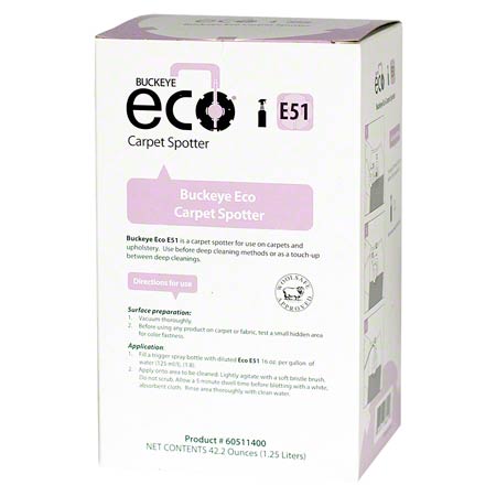 Buckeye ECO E51 Carpet  Spotter, 1.25L - (4/cs)