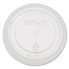 Dart Straw-Slot Cold Cup Lids,  9-20oz Cups, Clear, 100/bg - 