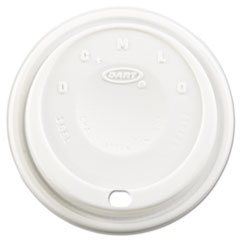 Dart Cappuccino Dome Sipper  Lids, Fits 12-24oz Cups, White 