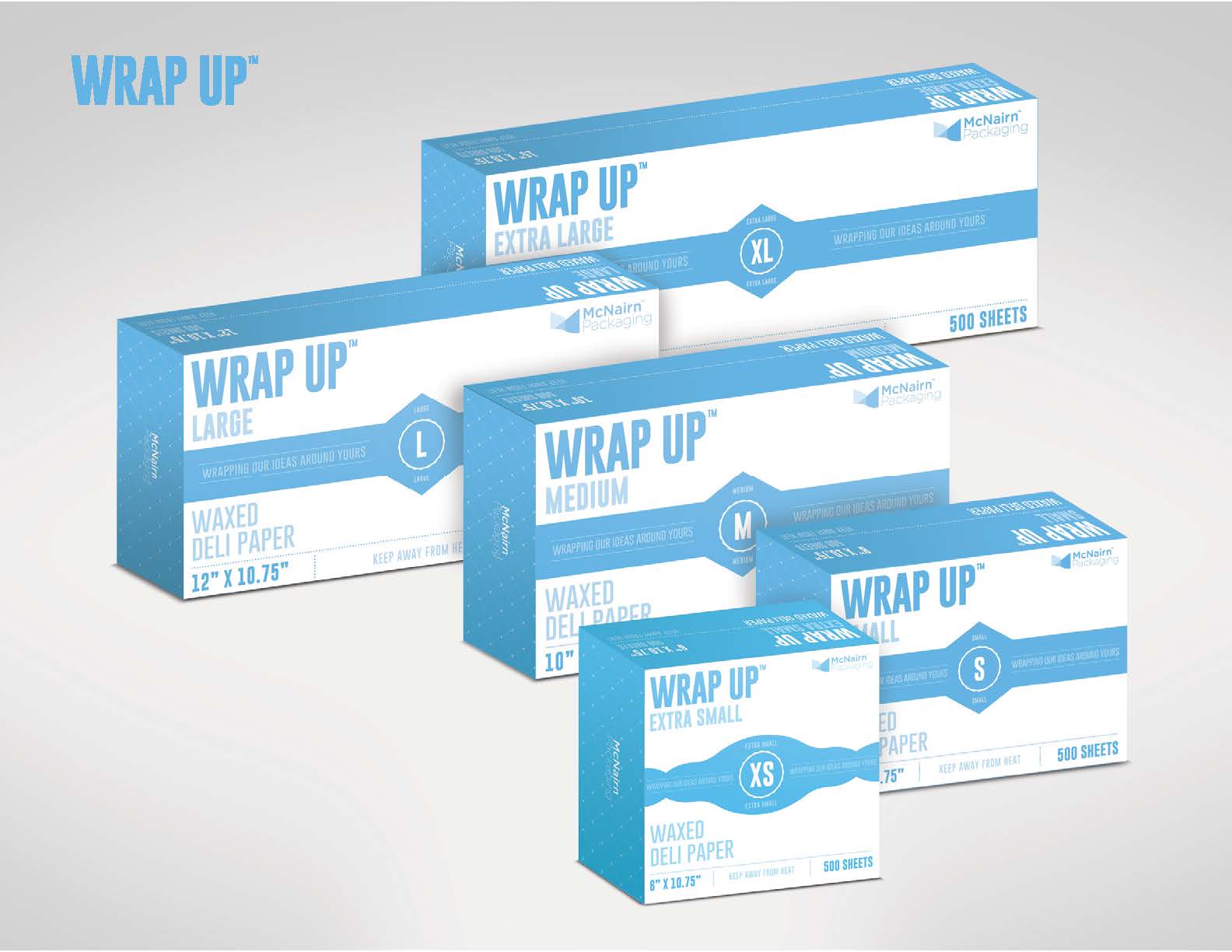 McNairn Wax Deli Paper, 12&quot; x  10.75&quot;, 500/bx - (12bx/cs) 