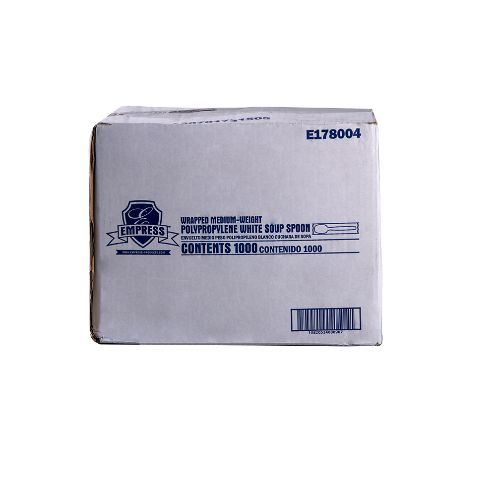 Individually Wrapped Soup  Spoons Polypro  1000/cs