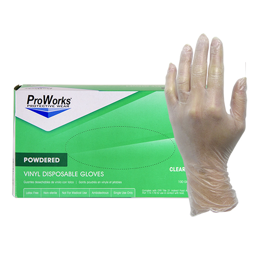 ProWorks Medium Vinyl,  Powdered Gloves, 