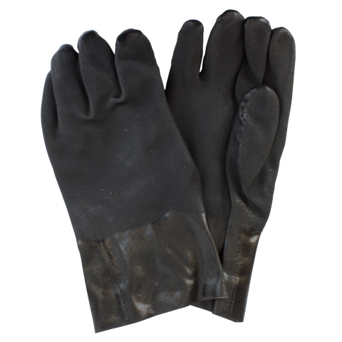 XL Black PVC with Rough Finish with Jersey Lining &amp;