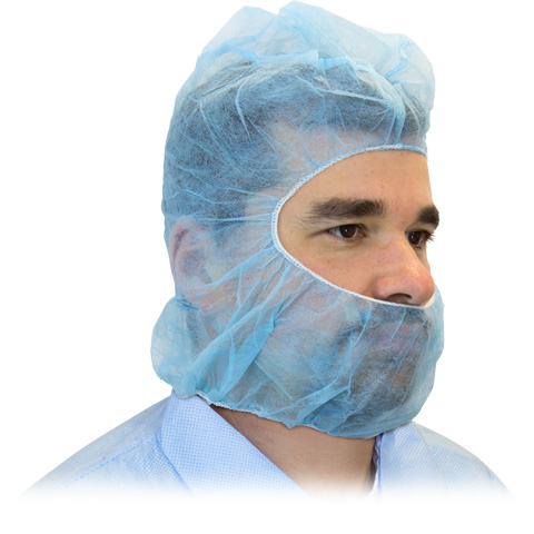 Blue Polyproplyene Hood - (1000/cs)