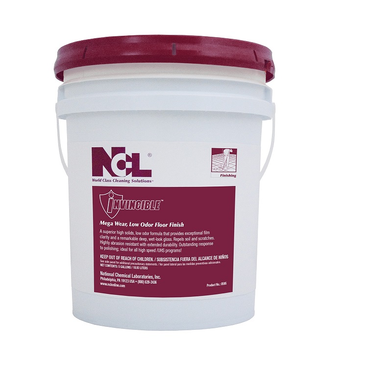 Product INVINCIBLE-PL: NCL Invincible Mega Wear Low Odor Floor Finish - (5gal)