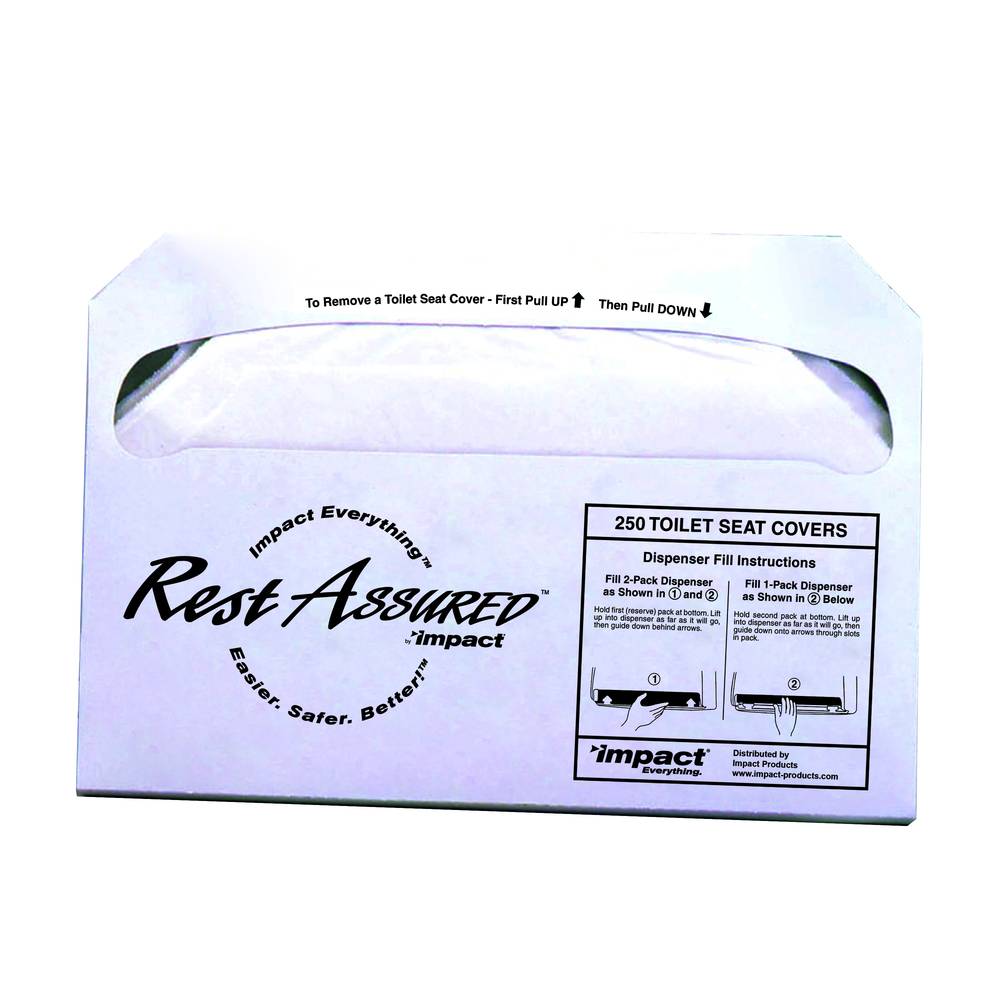 Premium Toilet Seat Covers 1/2 Fold, 10/250 - (2500/cs)