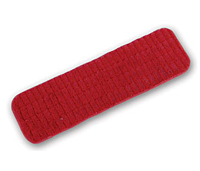 Impact 18&quot; Microfiber Wet Mop w/ Scrub Strips, Red - (12/cs)