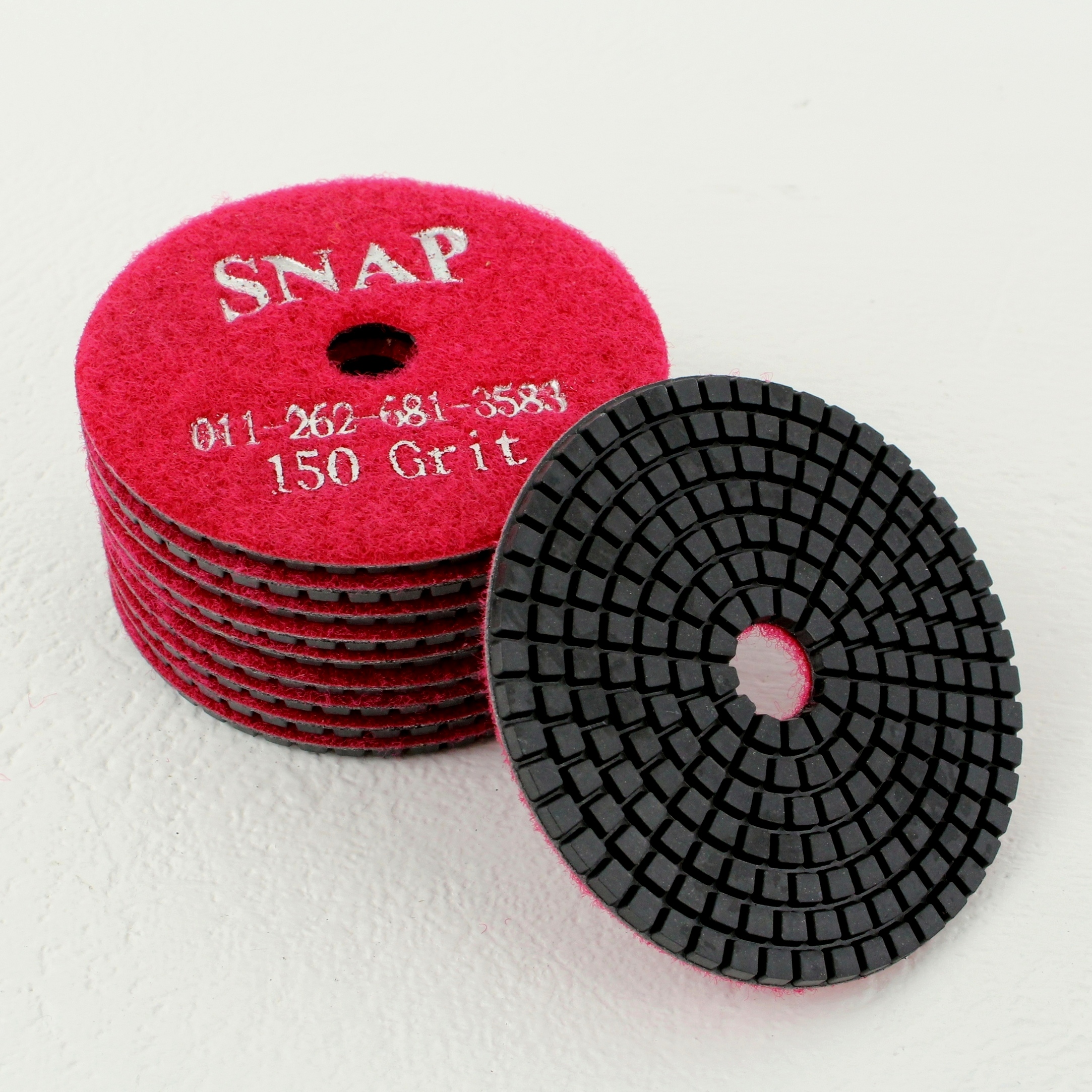 Diamond Polish Disk, 150 Grit, 4&quot; x 3.5mm, pack of 10,