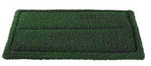 14&quot; x 20&quot; Mean Green Turf Scrub Brush/Pad - (4/cs)