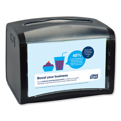 Tork Xpressnap Tabletop Napkin  Dispenser, Black