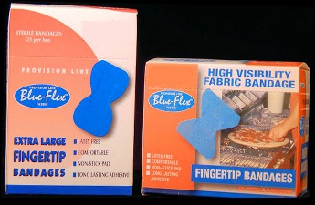MD Blue Fab Fingertip Bandage (40/bx)