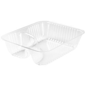 Dart Nacho Tray Small Clear 6  x 5 x 1 9/16, 125/bg - 