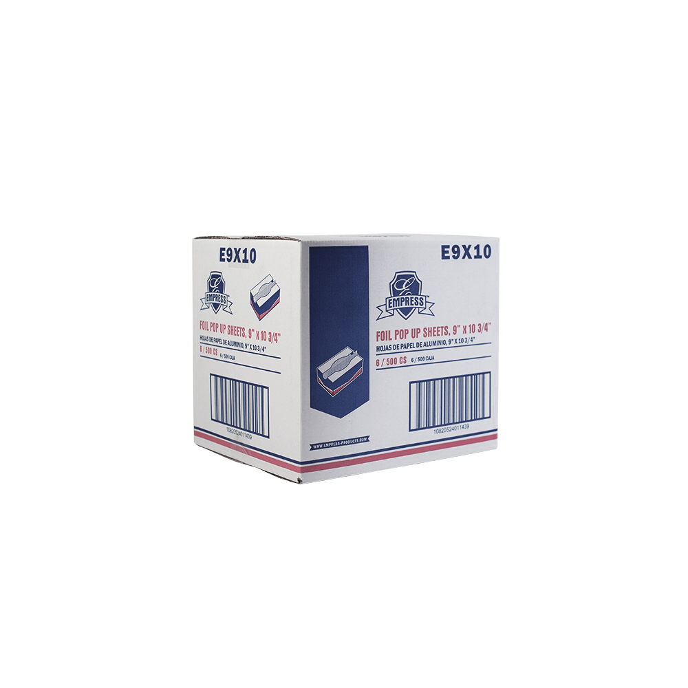 Aluminum Foil Pop-Up Sheets,  9&quot; x 10-3/4&quot;, 500/bx - 