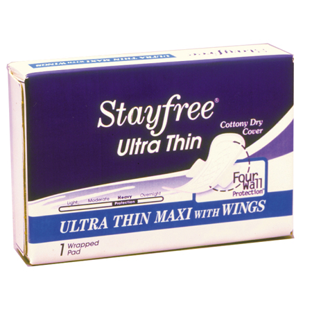 Maxi Thins Ultra Thin Maxi Pads (wings) 200/cs