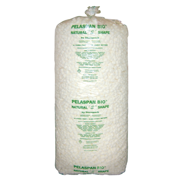 Biodegradable White Peanuts Bag 14 cu/ft