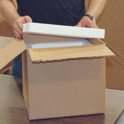 12 x 12 x 9.5 box w/ 9.5 x 9.5 x 7 Insulated Ship