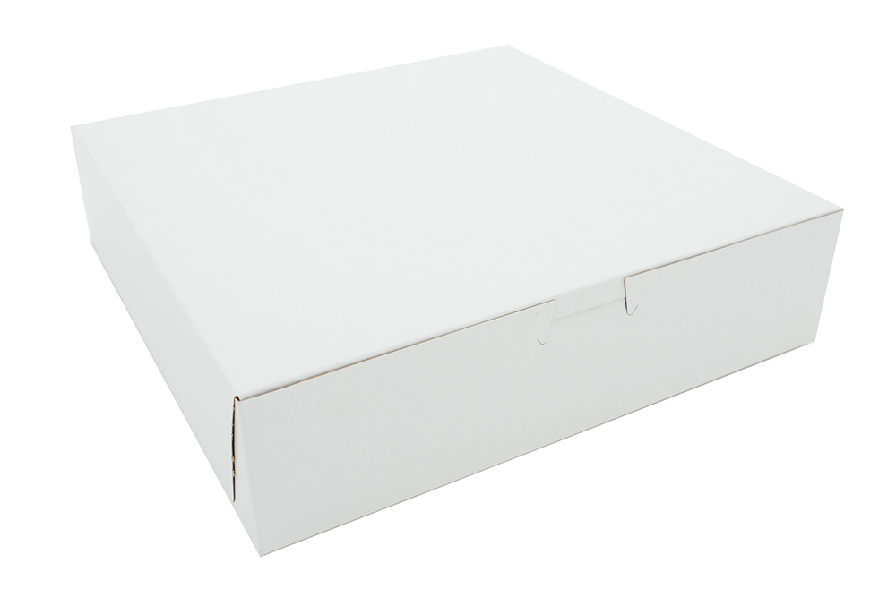 Southern Champion Lock-Corner  Bakery Box, White, 10&quot; x 10&quot; x 