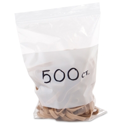 12&quot;x 15&quot; 4mil Ziplock w/White Block 500/cs